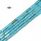 Blue Turquoise Rectangle Tube Beads Size 4x13mm 15.5'' Strand (4x13mm)